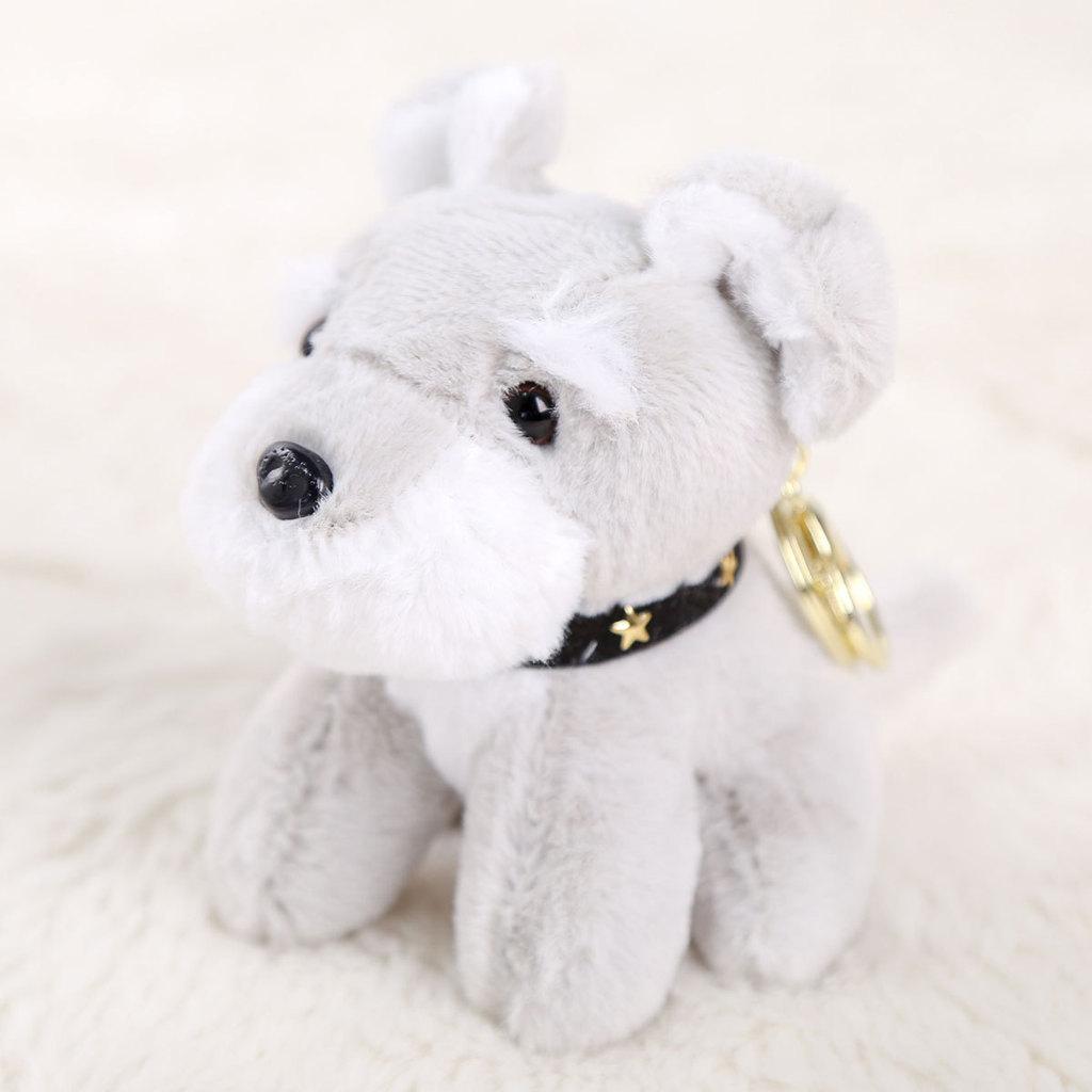 

Плюшева іграшка-брелок Сноусер Ретривер М яка м яка тваринка Для дівчат та дітей сірий колір