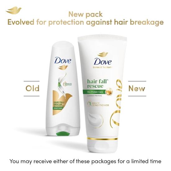 DOVE Hair Fall^ Rescue 1-min Conditioner with Bio-Protein Care and Amino Protein for Weak and Breakage Prone Hair | 175ml