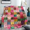 Vintage Pastoral Splicing Series Blankets Four Seasons Blankets Home Flannel Blankets Holiday Gift Blankets