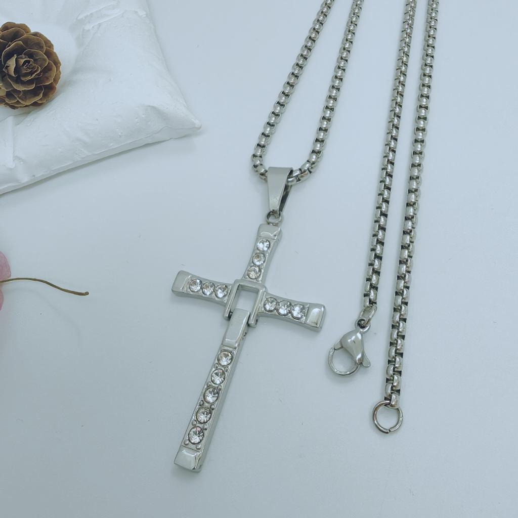 Men's Fashion Trend Personalized Cross Pendant Necklace Jewelry Pendant Necklace Jewelry Accessories 2026