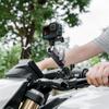 Motorcycle Bike Handlebar Clamp Holder Clip For GoPro Insta360 DJI Action Camera