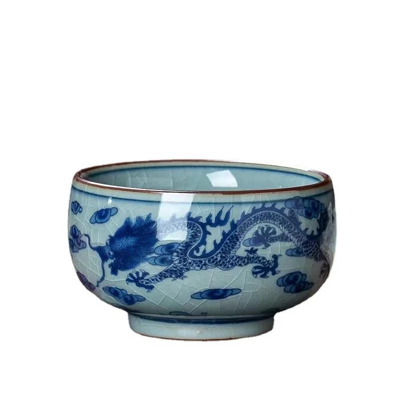 Dragon Soaring Prosperity Old Clay Tea Master Cup Single Tea Bowl Ceramic Kung Fu Tea Tasting