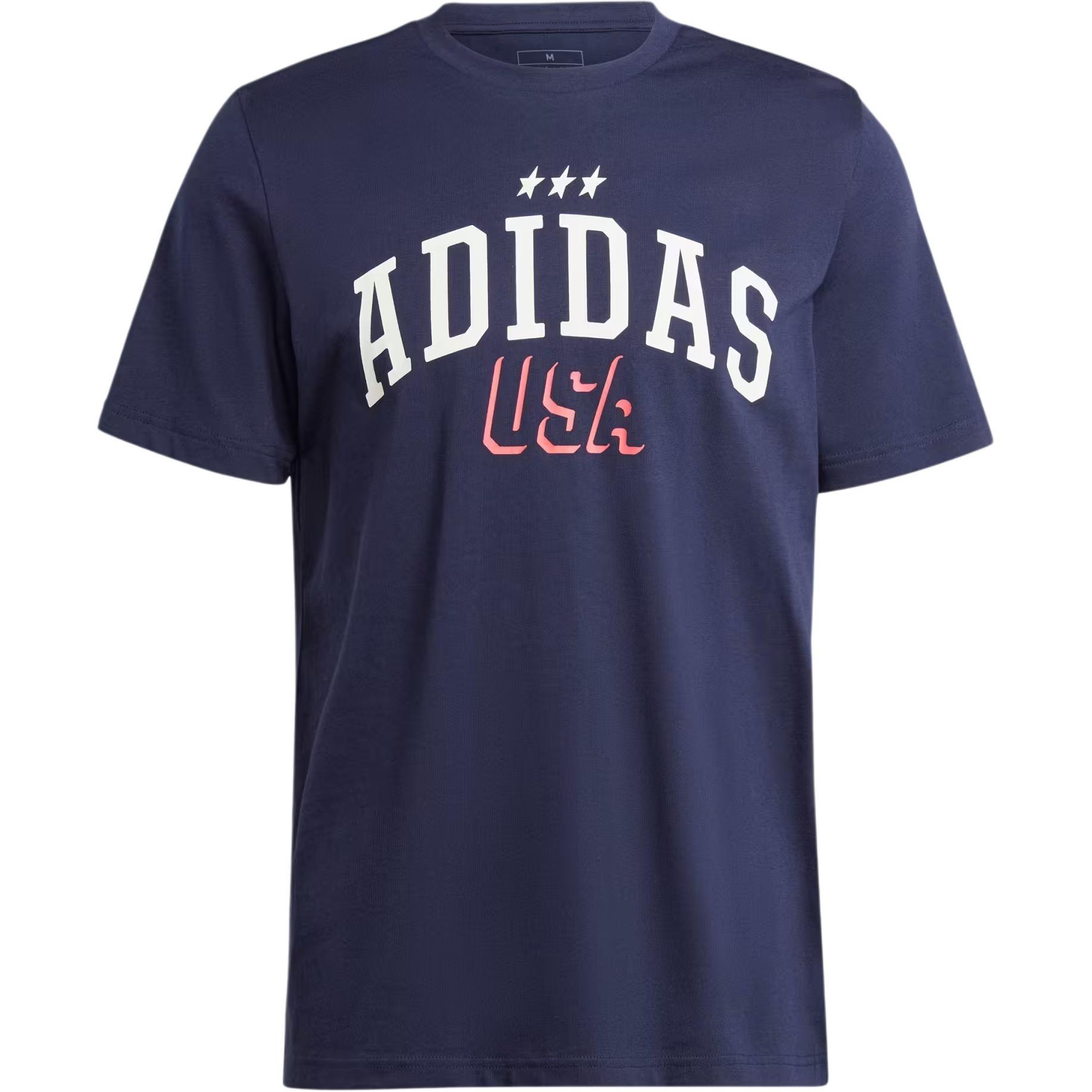 adidas Americana Graphic T-Shirt Asia Sizing Navy White Men s IN6477 M