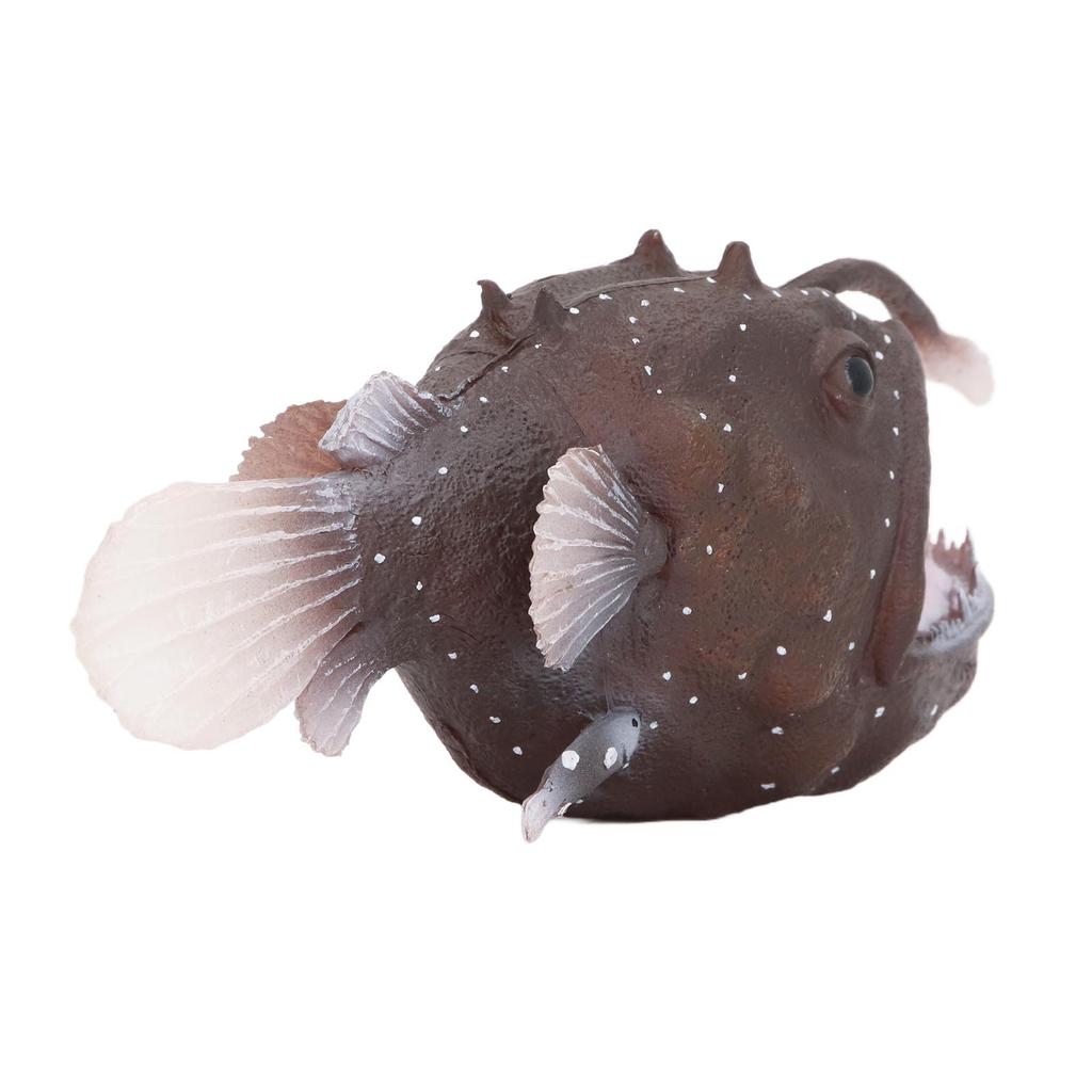 Anglerfish Figure Simulation Marine Animal Toy Plastic Sea Fish Model for Collection and Desk