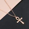 Kinitial Religion Egyptian Ankh Cross Necklaces Pendants for Women Stainless Steel Symbol of Life Necklaces Jewelry Gifts Bijoux