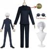 Anime Gojo Satoru Cosplay Uniform Jujutsu Kaisen Gojo Satoru Cosplay Costume High School Uniform Wig Suit Halloween Costumes
