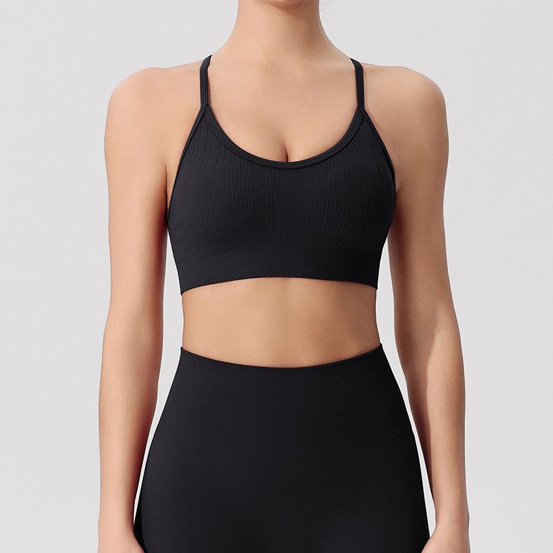 Yuka Lian Mei Women's High-Intensity Shockproof Yoga Vest with Built-in Bra