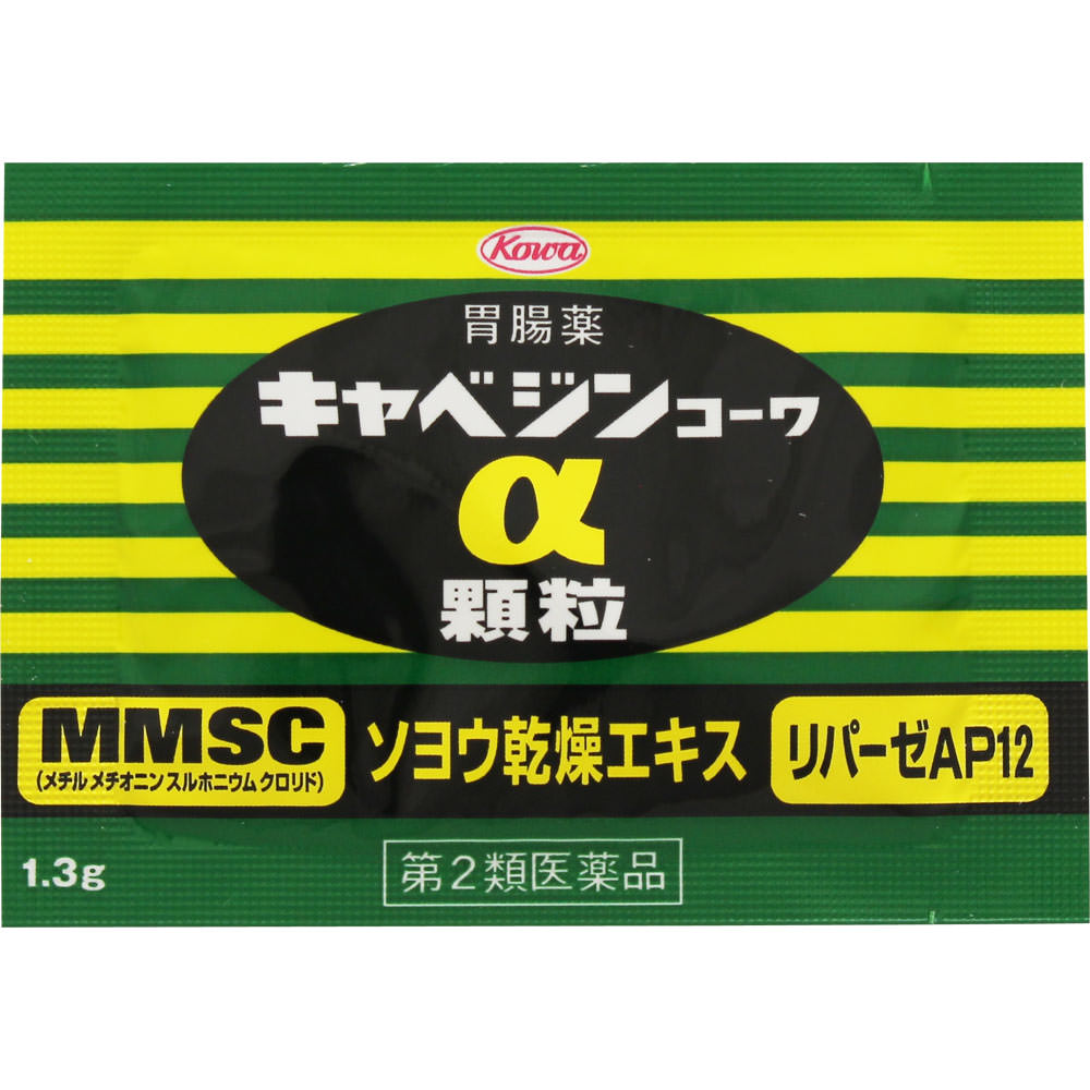 Kowa Cabagin Kowa Alpha Granules 28 packs antacid Indications: Stomach discomfort, weak stomach, indigestion, stomach pain, overeating, overdrinking,