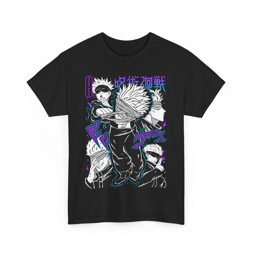 Anime Gojo Satoru Jujutsu Kaisen Mahito Black T Shirt S