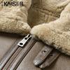 KAISER Men's Genuine Sheepskin Leather Jacket