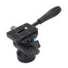 Tripod Fluid Head 360 degrees  Panorama Aluminum Alloy Video Tripod Head with Steel Handle 3 8in Bottom Screw Hole 5kg