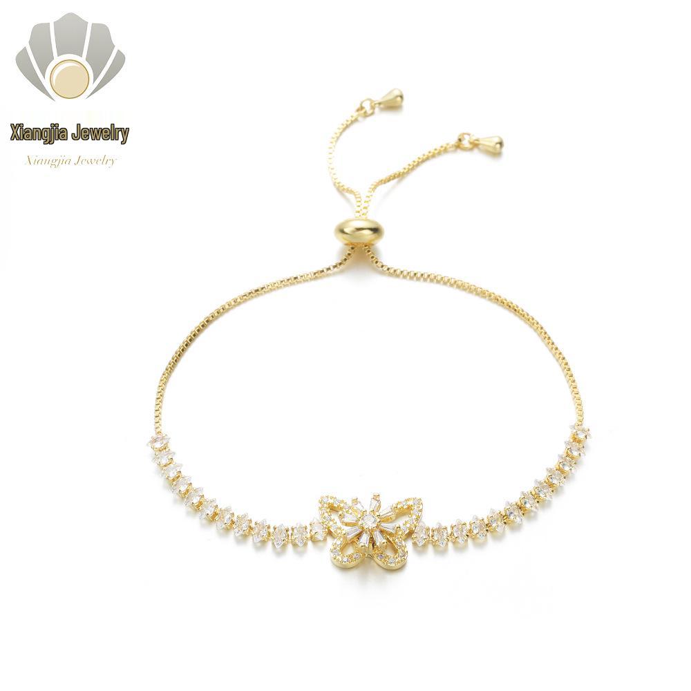 Women's Rotating Butterfly Necklace and Earrings Set: Light Luxury, Fashionable and Versatile.