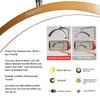 FOSOTO Fast Shipping Led Half Moon Eyelash Extension Floor Lamp Beauty Salon Make Ring Light for Nail Artist Lashes Extension