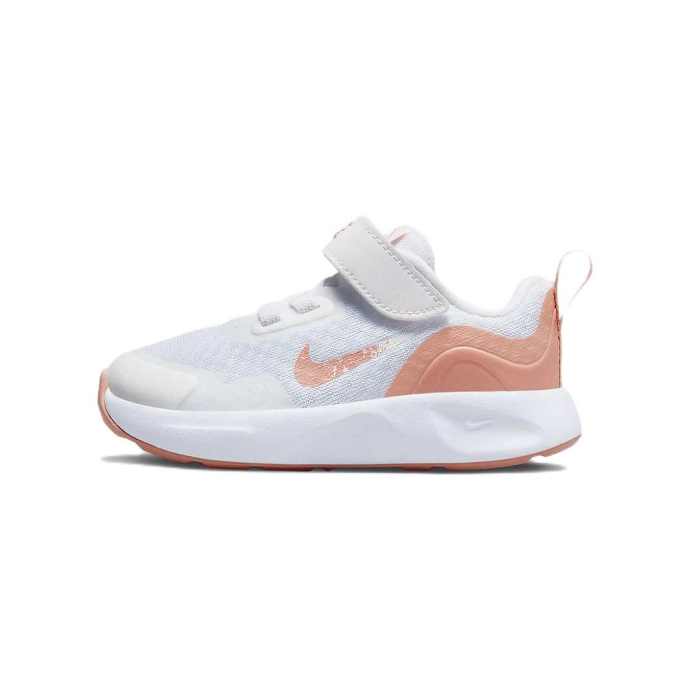 

Nike Wearallday Comfortable Non-Slip Shock Absorbing Durable Low-Top Walking Shoes Baby Shoes White Orange DO9379-100 23.5
