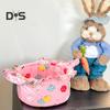 Large Capacity Fabric Storage Basket with Handles Multipurpose Collapsible Laundry Hamper Storage Organizer