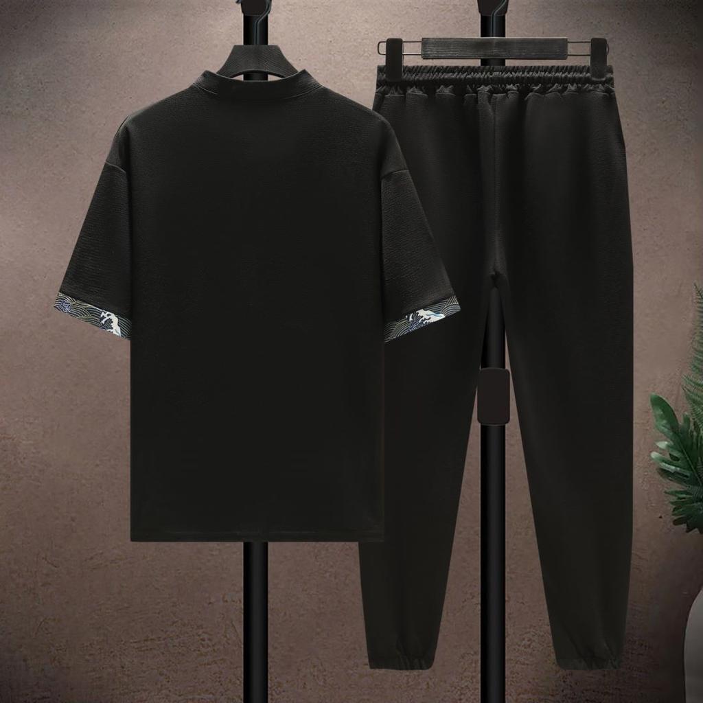(Hemd + Hose)  Sommerhemden für Herren Herren-Sets Hemden Zweiteiliges Set M-4XL