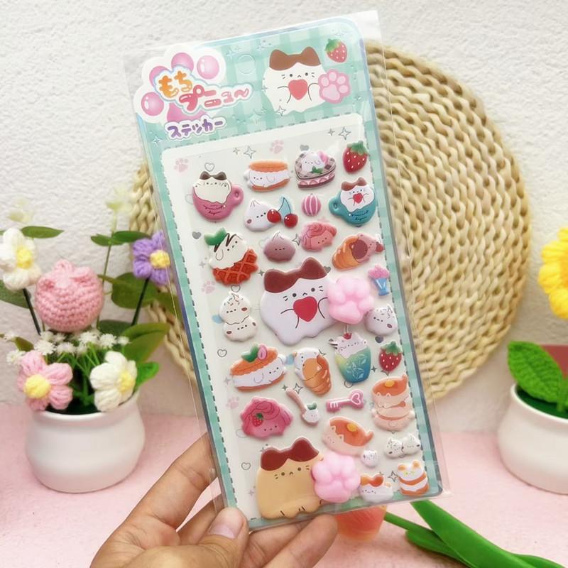 3D Bubble Stickers Cute Animal Butt Stickers Scrapbooking DIY Notebook Happy Buttocks Sticker Decals Decorative PP Stickers