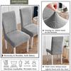 1/2/4pcs Jacquard Stretch Dining Chair Slipcover Removable Washable Chair Protector for Living Room Hotel Dining Room Kitchen