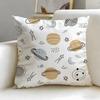 Horizontal bar pattern Cushion Cover Soft  EasyWash Pillow Case  Versatile for Couch Bed Travel and Office