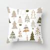 Merry Christmas Printed White Pillowcase  Style Cushion Cover Home Sofa Decoration