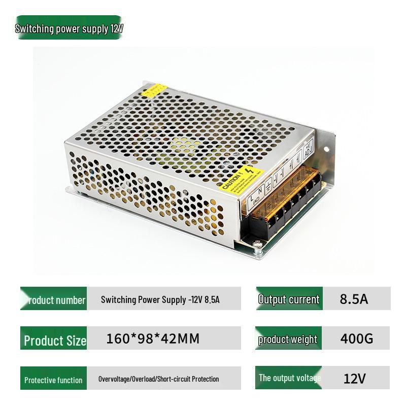 12V LED Switching Power Supply for Strip Modules and Security Monitoring