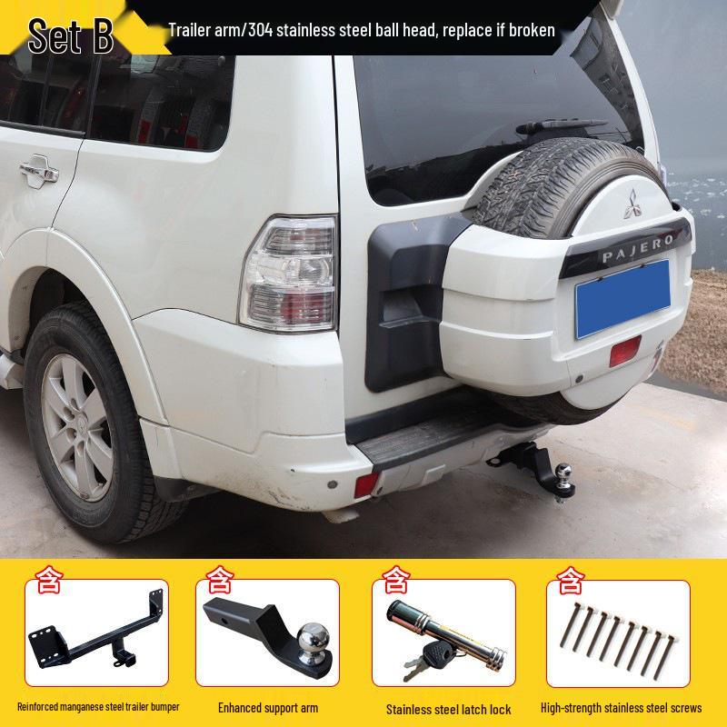 Mitsubishi Pajero V73/V97/V93 Trailer Hook: Reinforced Tow Bar Upgrade