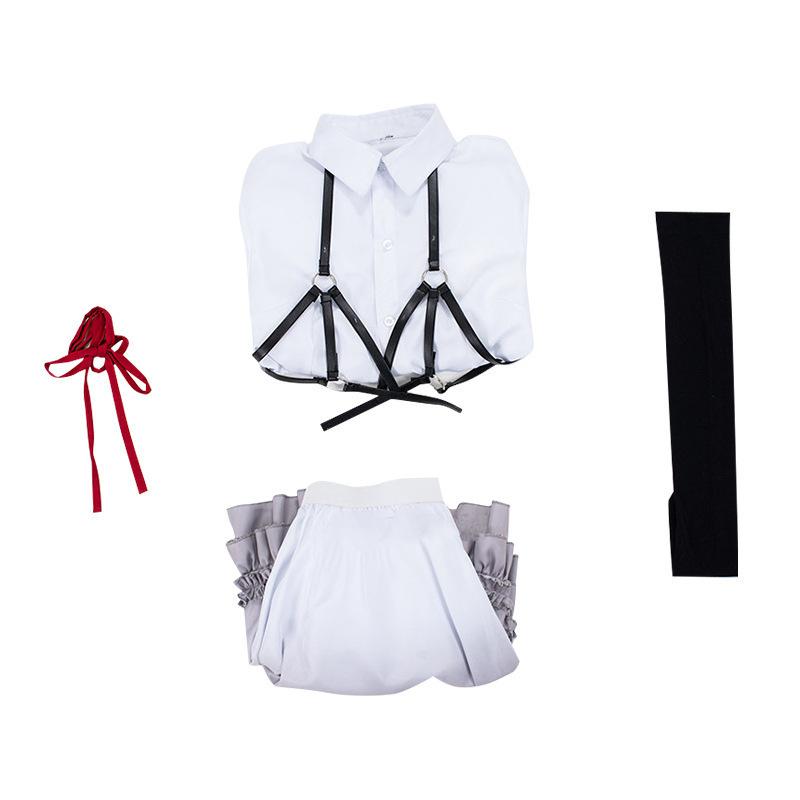 White Onion Clothing Game Anime Two-dimensional Maid Clothing Long-sleeved Dress