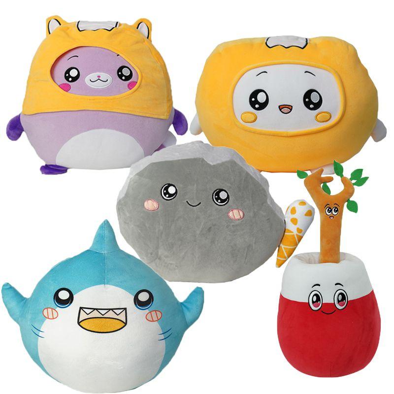 Lankybox Foxy Boxy Shark Rocky Sticky Plush Toys Maximum Softness And Comfort