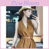 French Vintage Off Shoulder Sleeveless Top With Embroidered 3d Effect For Summer Chic Women