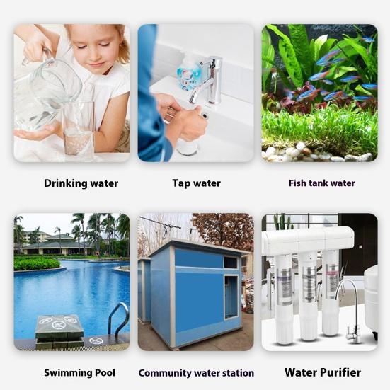 4-in-1 TDS Water Quality Test Pen Digital Display High Precise Portable Battery Powered Multi-Function Digital Water Purity Tester