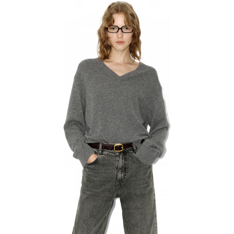 

MO&Co. Кашемировый свитер с V-образным вырезом серии C+ M