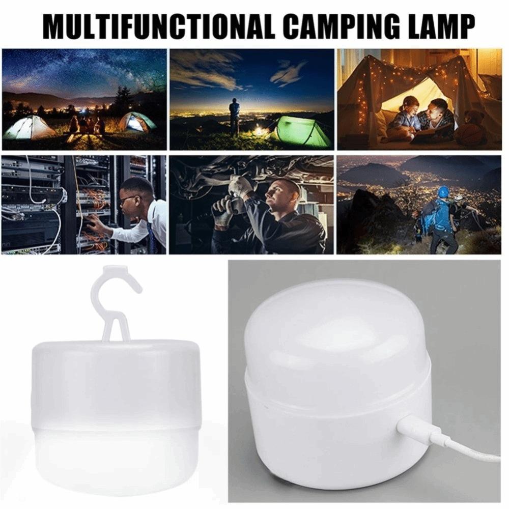 With Hook Tent Portable Lamp Hanging Emergency Light Portable Solar Camping Lantern  Working