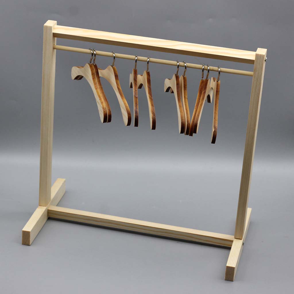 Mini-Kleiderbügel Zubehör für 30/60CM Kugelgelenkpuppen Puppenhaus Zubehör