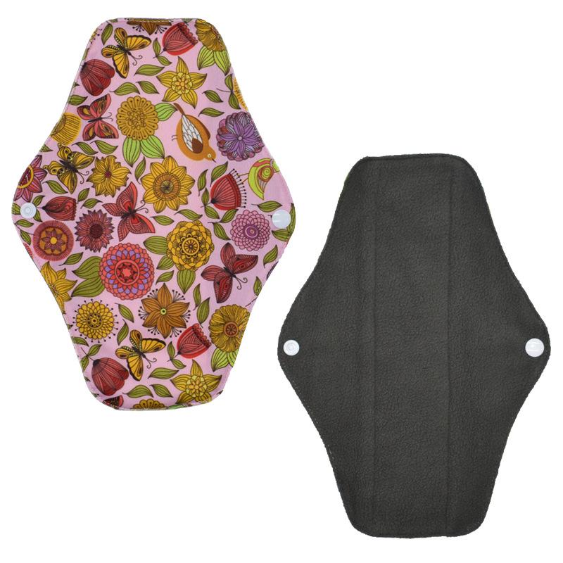 Bamboo Charcoal Washable Panty Liners - Reusable Leak-Proof Pads for Elderly & Postpartum Incontinence