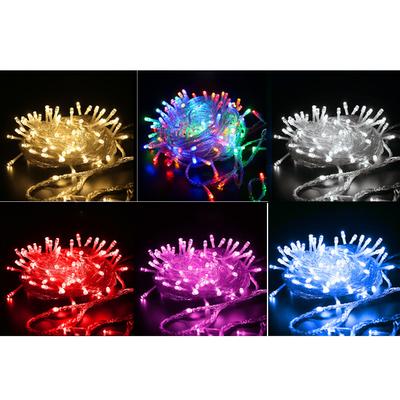 200 LED Lichterketten mit eingebautem Schalter Gartendekoration