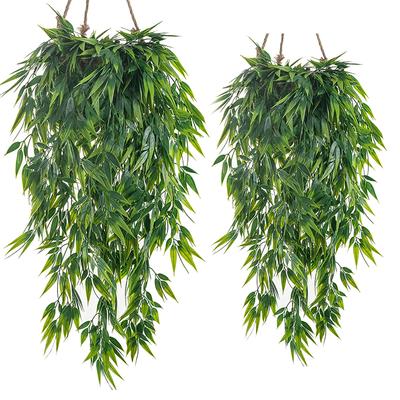 Edera Artificiale Pianta Rampicante Finta Bambù Foglie Rampicanti Verde per Casa Interno Esterno Giardino Porta Muro Matrimonio Festa Decorazione