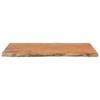 Table Top 60 x 40 x 2.5 cm Rectangular Solid Acacia Wood Live Edge