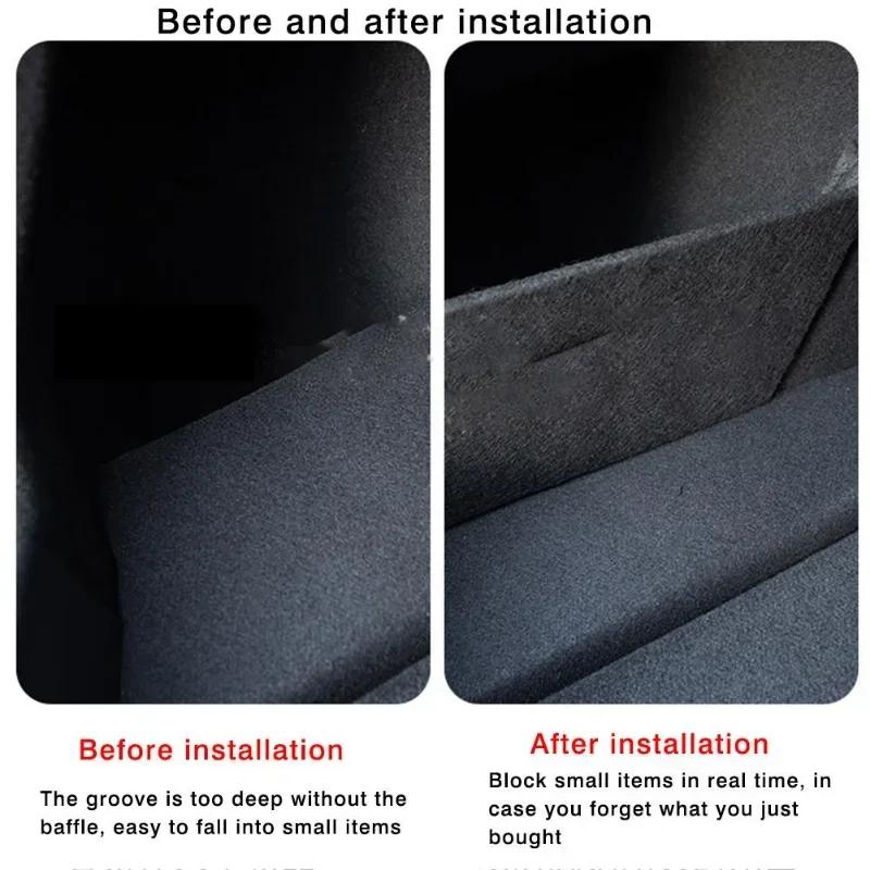 For Tesla Model 3 Highland 2024 Trunk Partitions Both Sides Trunk Storage Organizer Modification Interior Decoration Accessories