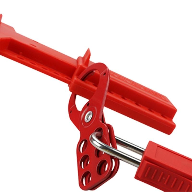 Industrial Corrosion Resistant Lockout Tagout with 6 Padlock Holes Strong Steel Lockout Hasp Upgrades For Multiple Worker