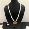 RSINC Fancy Peacock Pendant White Beads Necklace for Women & Girls Necklace 14
