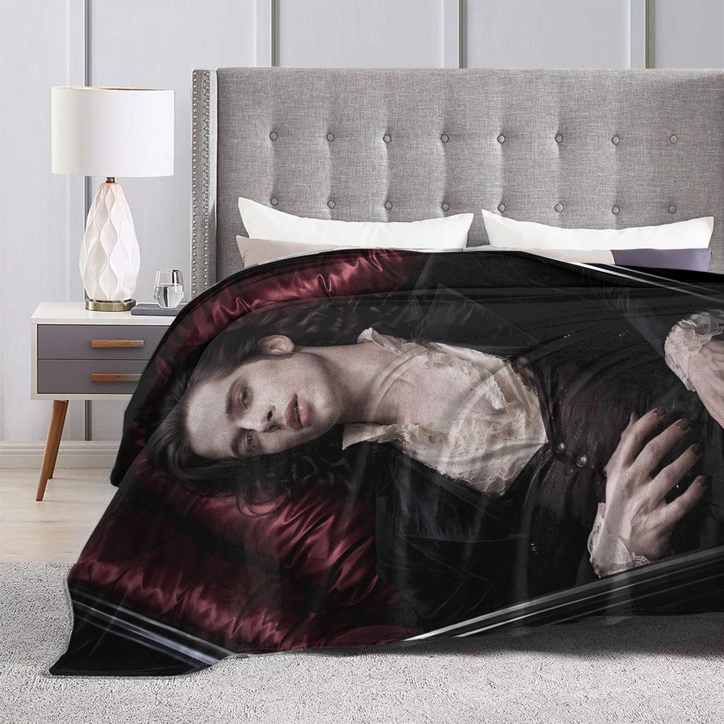 I-Interview With The Vampire Iwtv Blanket Soft Pattern Plush Throw Blanket For Child Living Room Flannel Bedspread Bed Cover