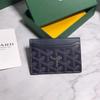 2025 Hahnentritt Goyard Unisex Karten- und Münzhalter - Modisches zweilagiges Rindslederdesign
