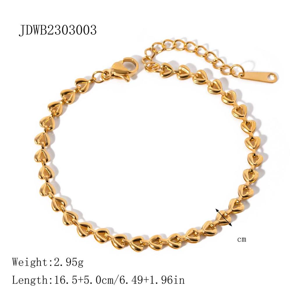 J&D Classic Leaf Rhinestone Chain Bracelet Stacking Wearing Fashion Bracelet