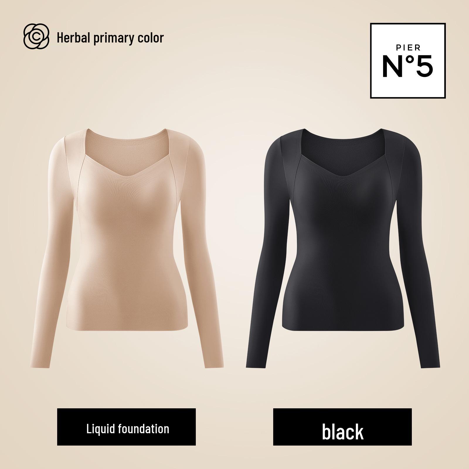 

Herbal First 2025 Женский прилегающий топ-базовый слой с тепловым эффектом для похудения L [106-130 lbs]