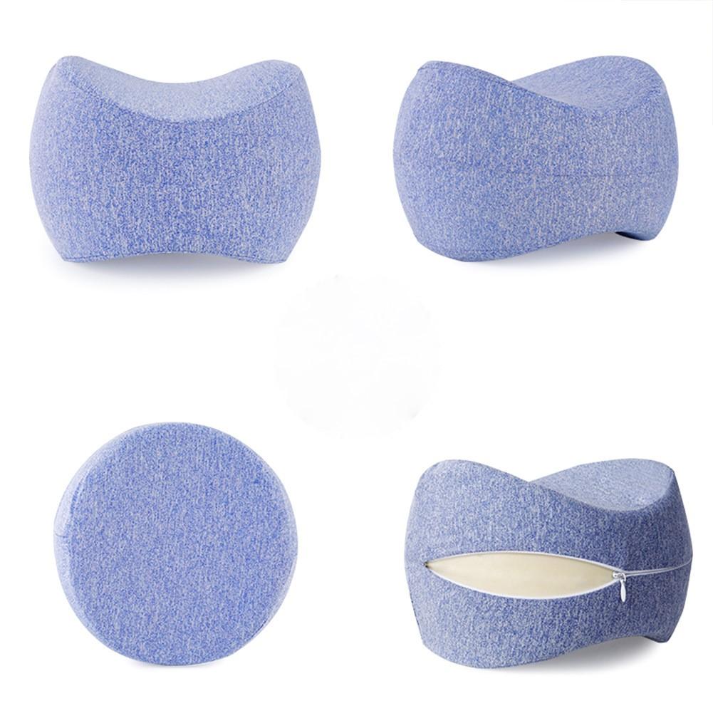 Pregnancy Body Memory Foam Pillow Orthopedic Knee Leg Wedge Pillow Cushion for Side Sleeper Sciatica Relief or Pillowcase