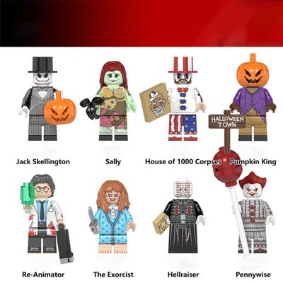 Halloween-Serie Sally Exorcist Zusammengesetztes menschliches Blockspielzeug, Parodiespielzeug, Halloween-Spielzeug