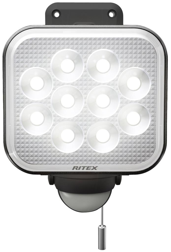 Musashi RITEX Free Arm Type LED Sensor Light X 1 Rainproof Type (12W Light) "Outlet Type" LED-AC1012