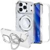 Protective Case - BOOLING - for iPhone 17 Pro - Silicone PC - Magnetic Ring - 2 Tempered Glasses