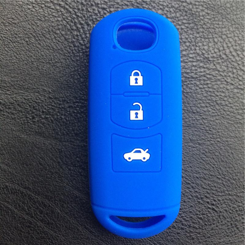 Zad Silicone Rubber Car Key Cover Case For Mazda 2 3 5 6 8 Atenza Cx5 Cx-7 Cx-9 Mx-5 Rx Smart 3 Button Key Case Cover