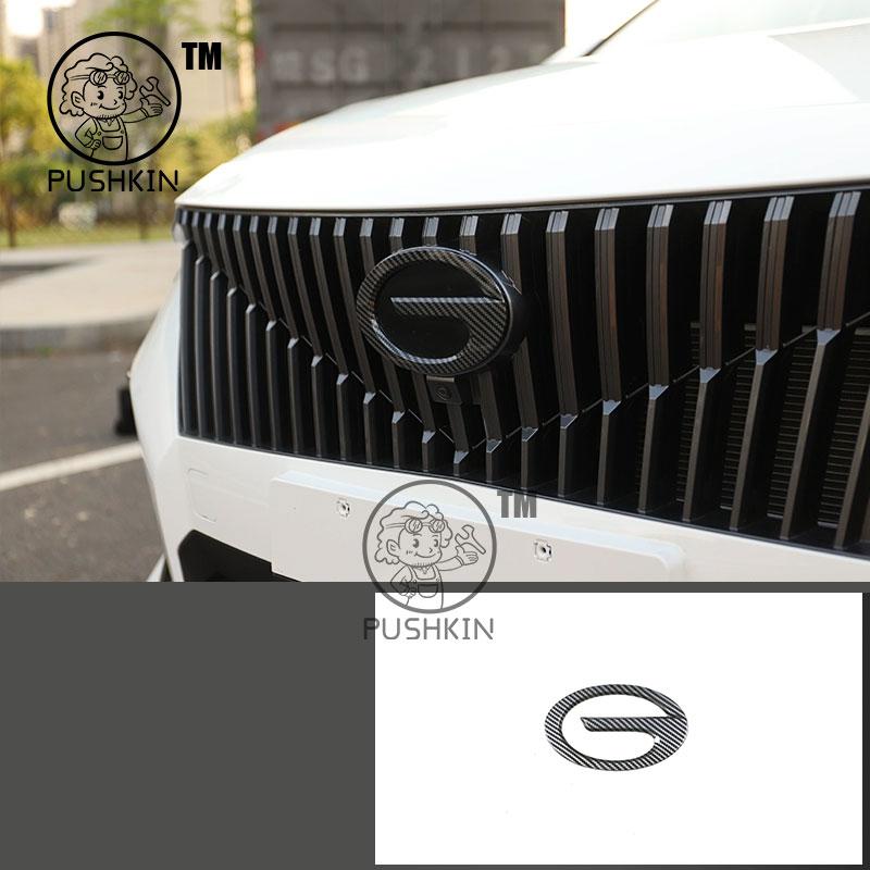 For  Trumpchi GAC GS3 Emzoom 2024 2025 3D ABS Sticker Car Front Emblem Badge Decals Black Badge Logo Emblem Cover Car-Styling